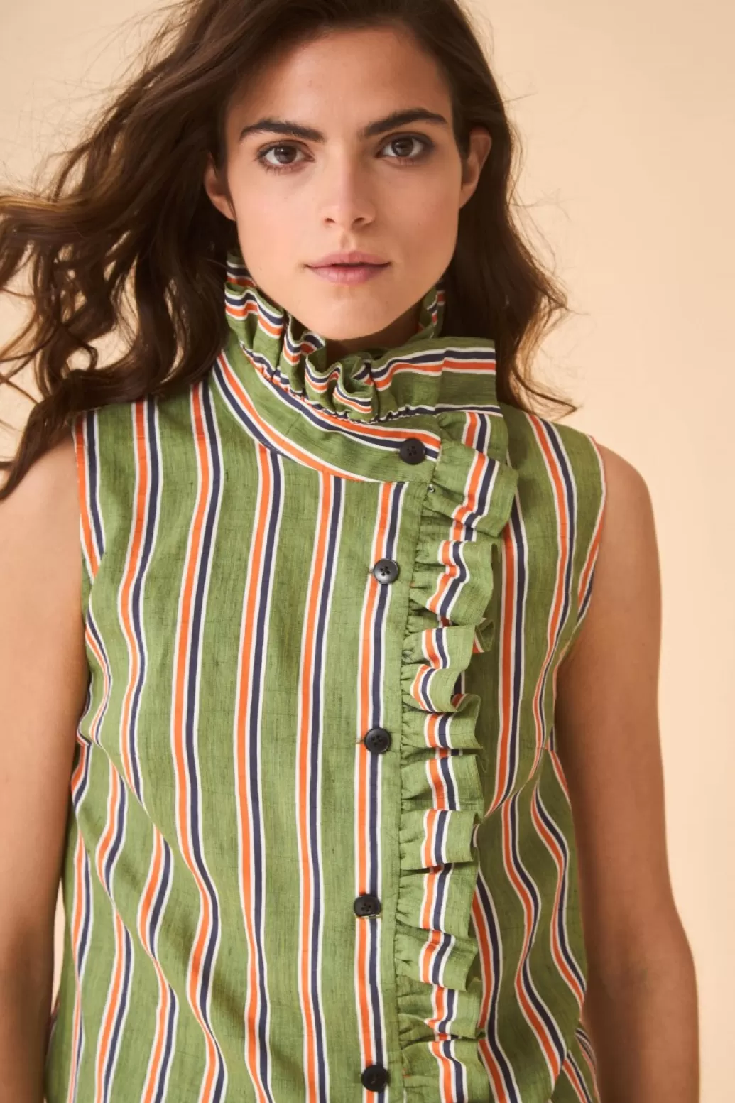 Coosy BLUSA BRENDAMULTICOLOR