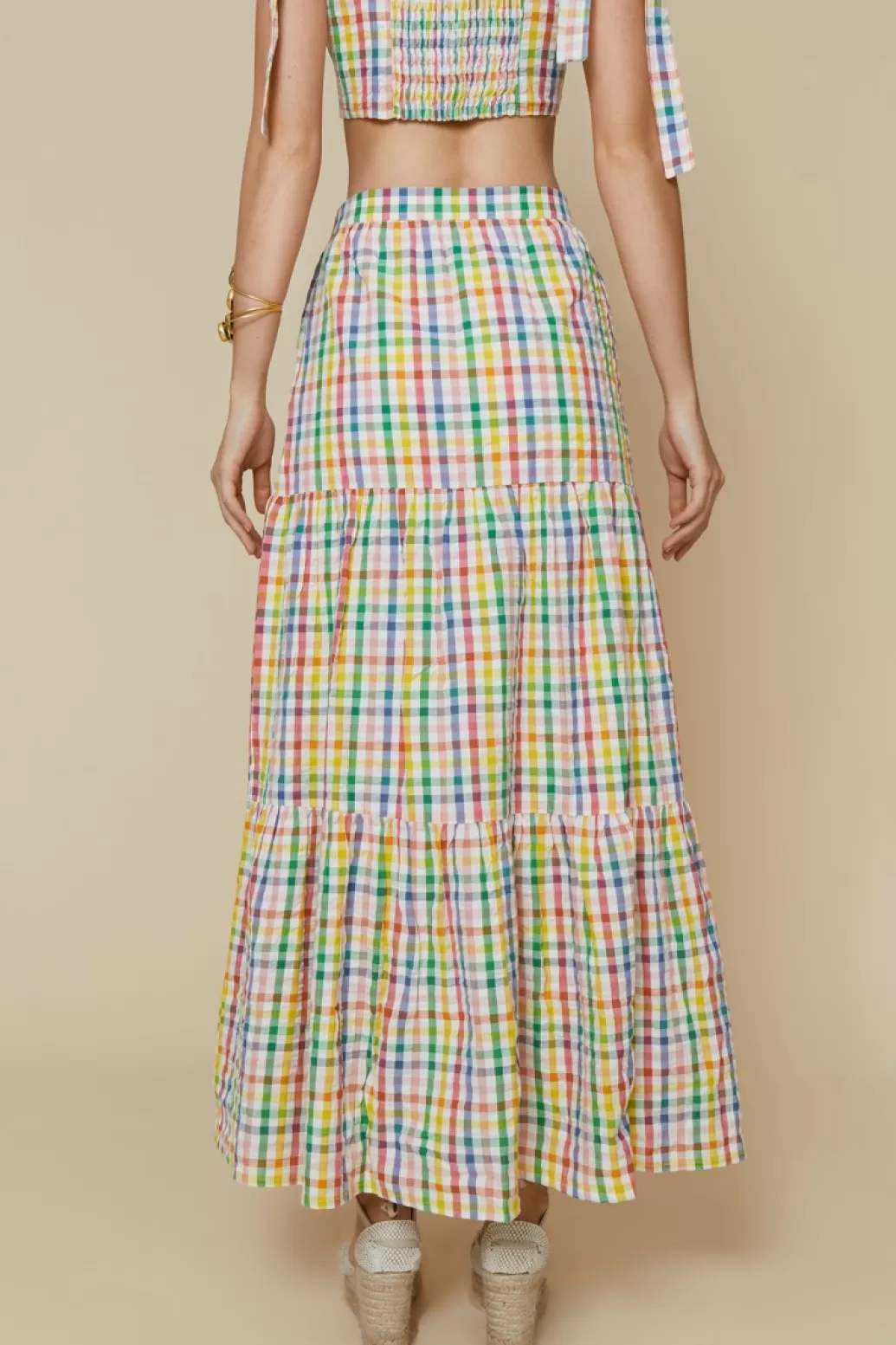 Coosy FALDA CHECKMULTICOLOR
