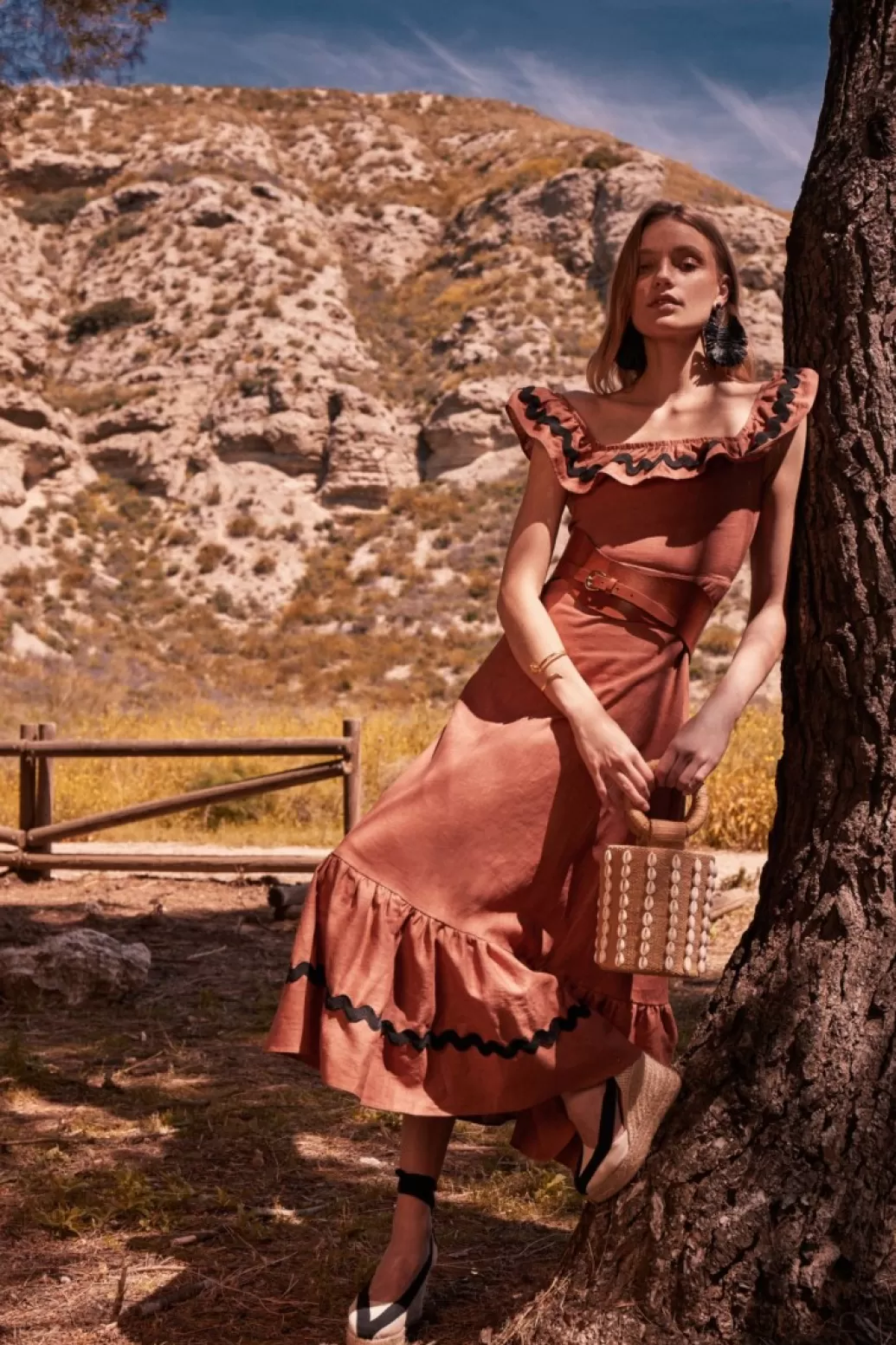 Coosy VESTIDO CARLOTTASTERRACOTA