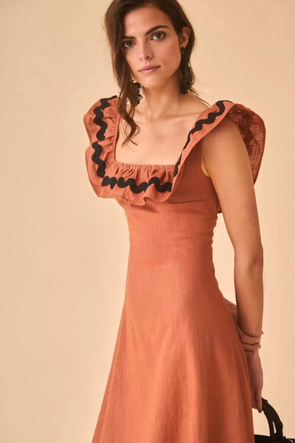 Coosy VESTIDO CARLOTTASTERRACOTA