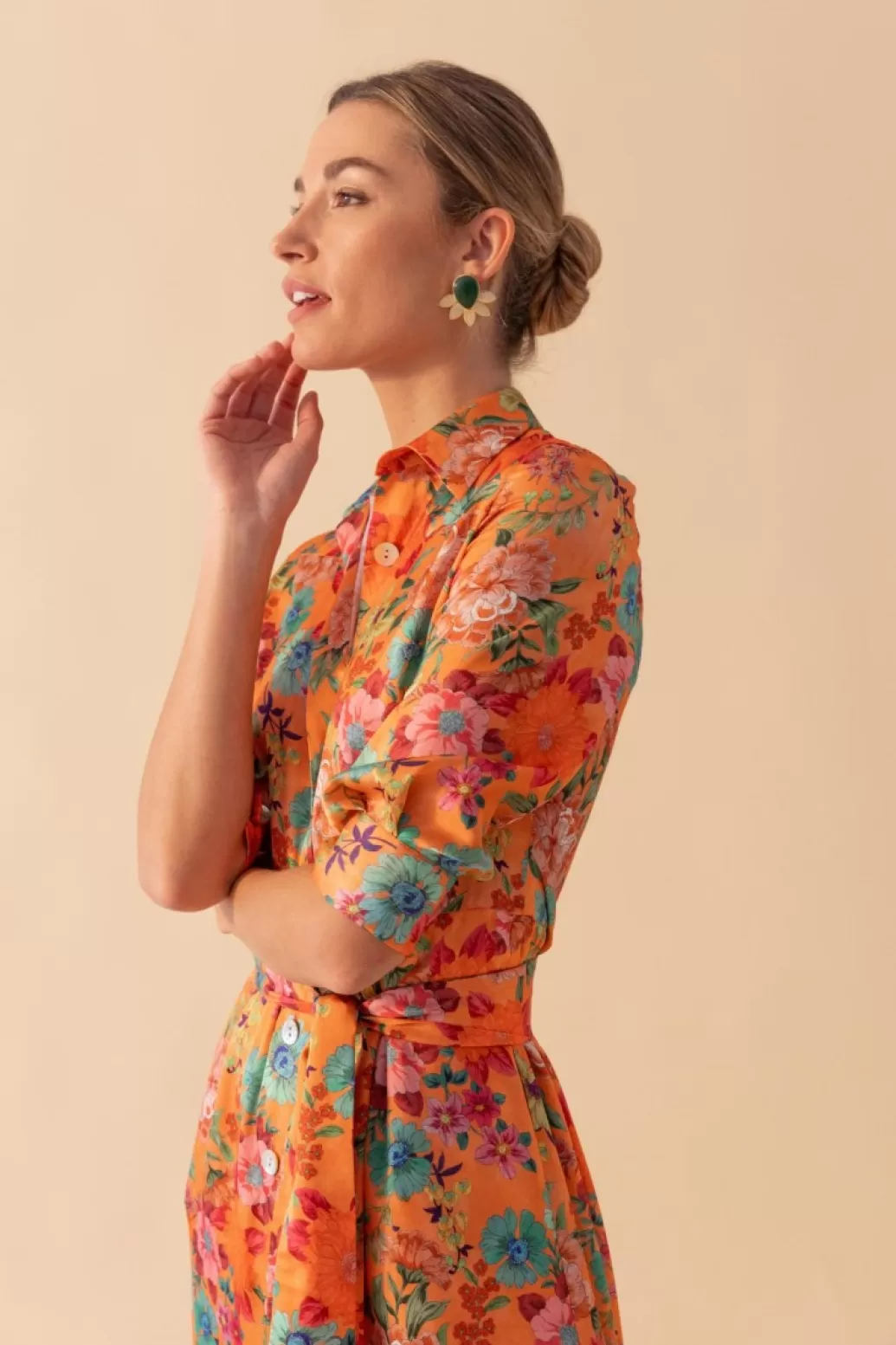 vestido_farfallenaranja_2.webp Coosy VESTIDO FARFALLENARANJA