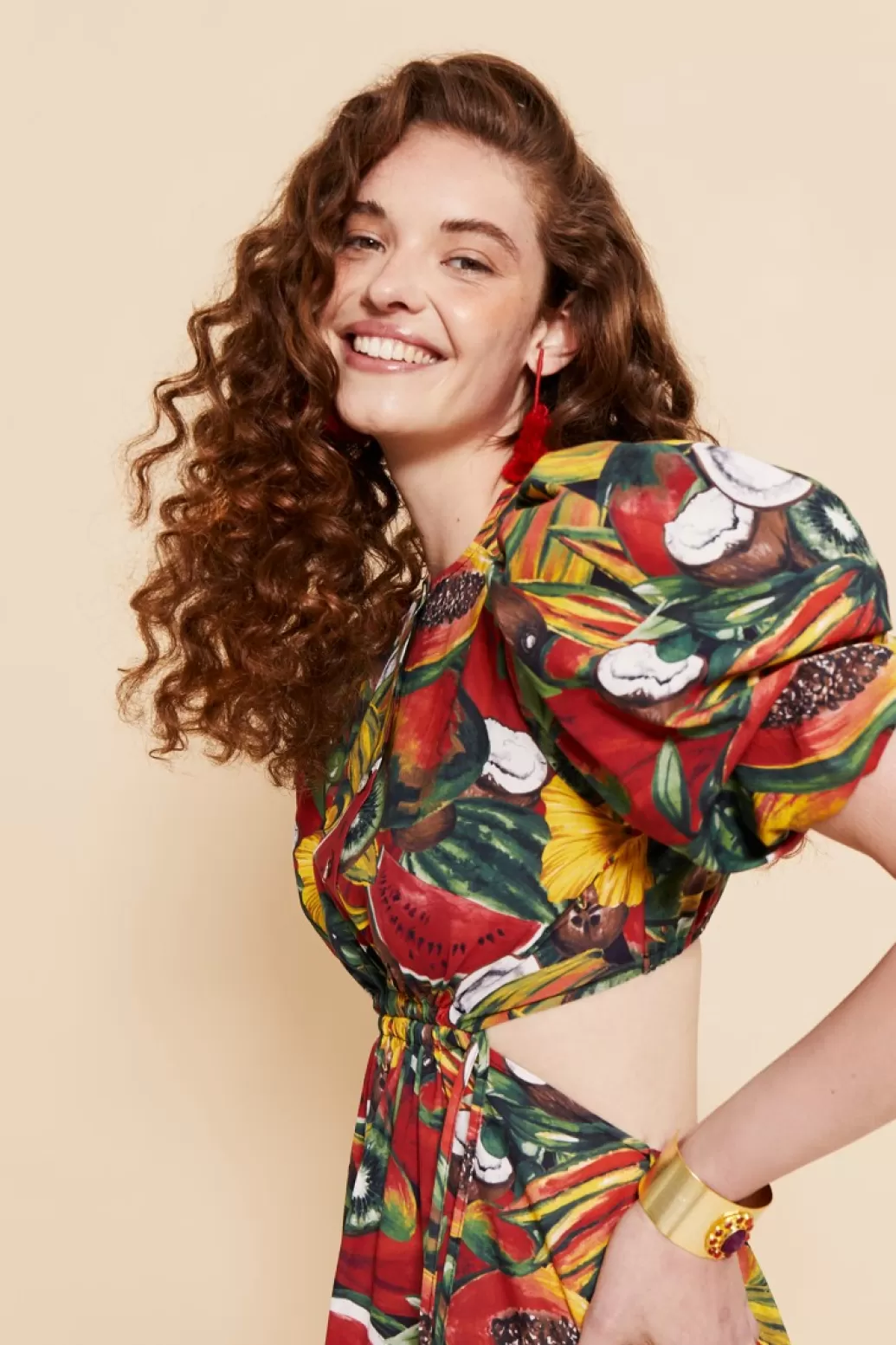 Coosy VESTIDO GABRIESTAMPADO